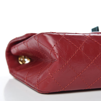 Chanel Aged Calfskin Quilted 2.55 Reissue Mini Flap Red 8 of 12
