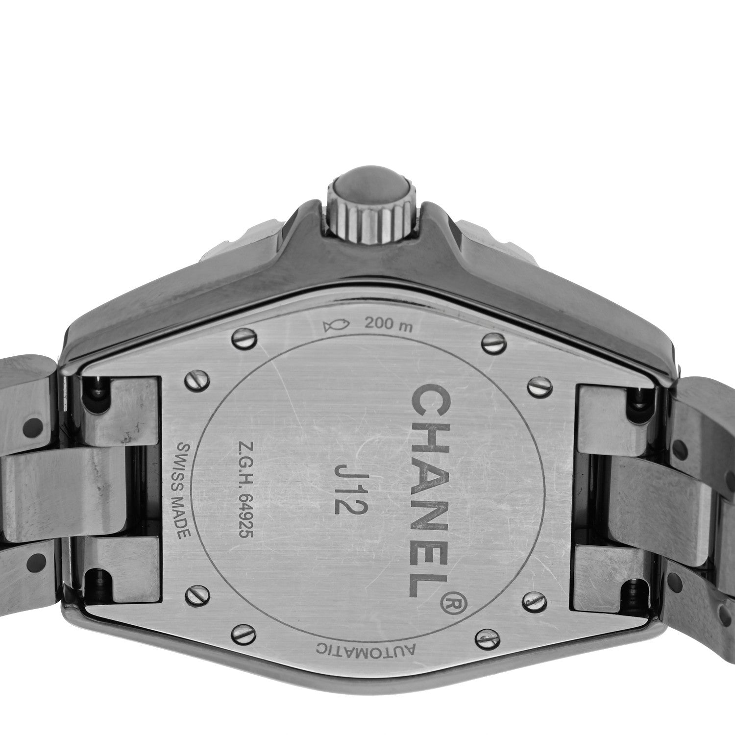 Chanel Titanium Ceramic Diamond 38mm J12 Automatic Watch 3 of 5