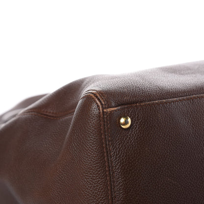 Chanel Calfskin Cerf Executive Shopper Tote Brown 10 of 28