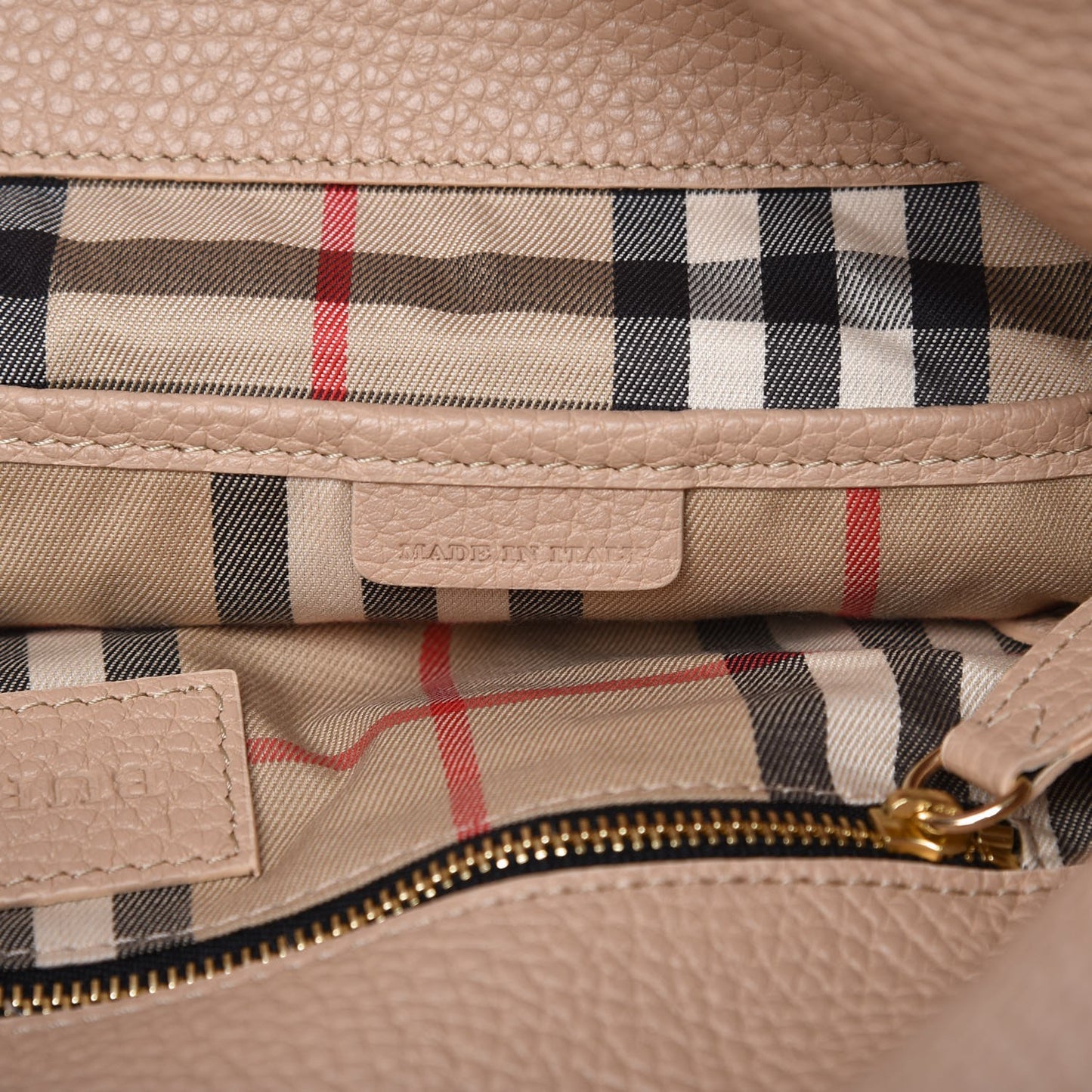 Grainy Calfskin Medium Cale Hobo Light Nude