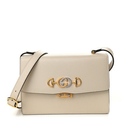 Gucci Smooth Calfskin Small Zumi Shoulder Bag Mystic White 1 of 9