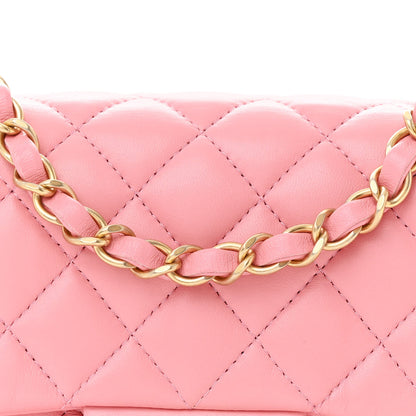 Chanel Lambskin Quilted Mini Square Flap Light Pink 8 of 11