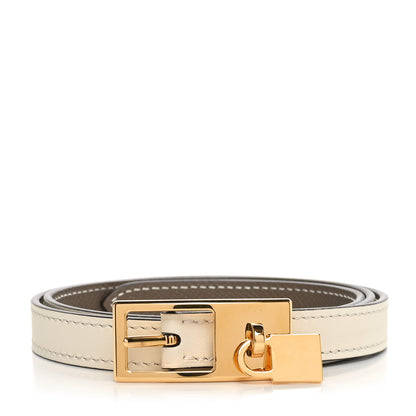 Hermes Epsom Swift 13mm Lucky 15 Belt 70 28 Etoupe Nata 1 of 6