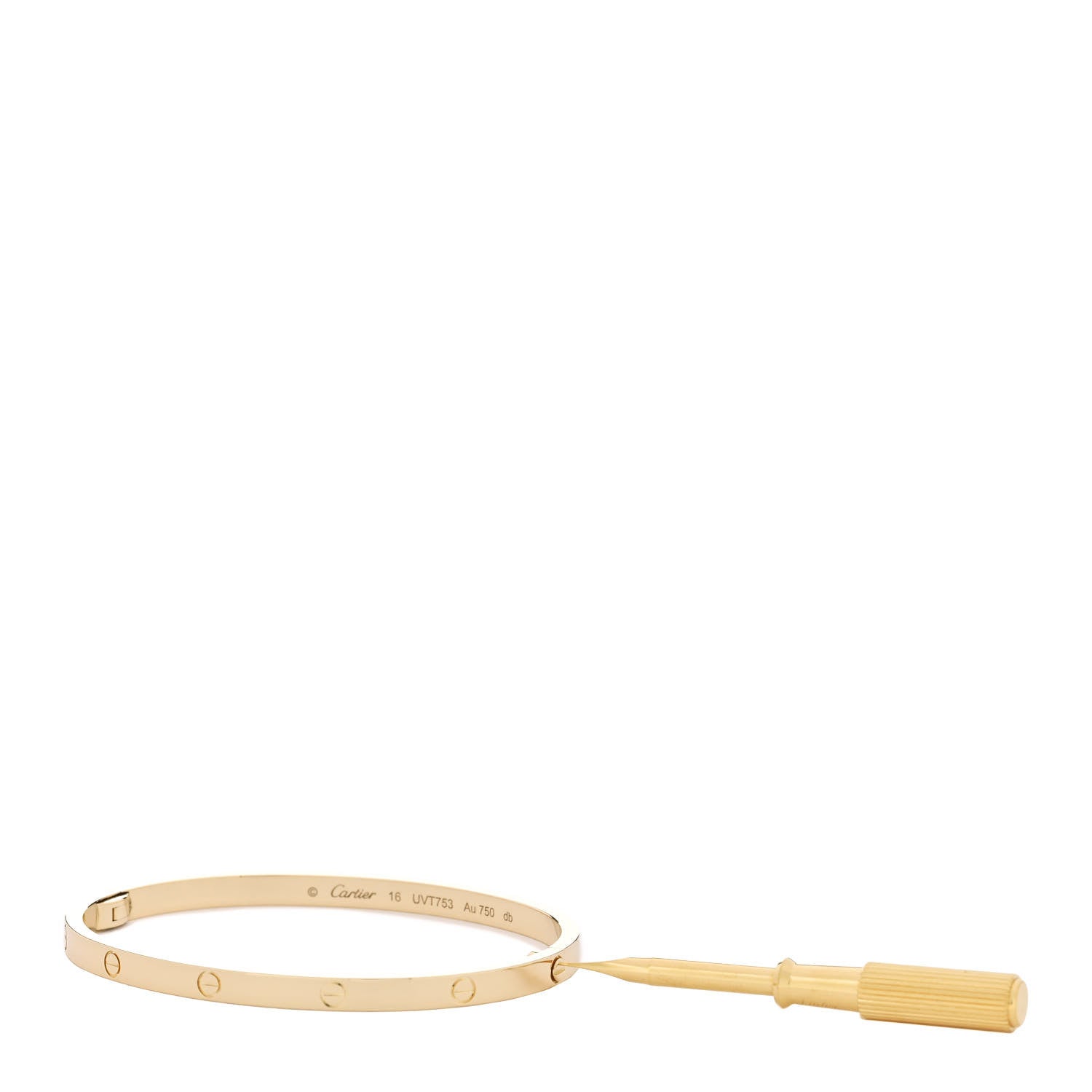 Cartier 18K Yellow Gold Small LOVE Bracelet 16 4 of 6