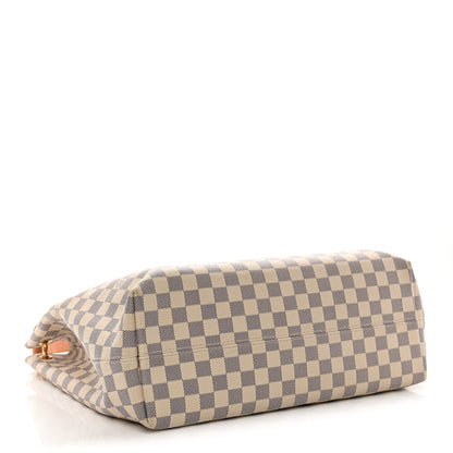Louis Vuitton Damier Azur Graceful MM Rose Ballerine 4 of 10