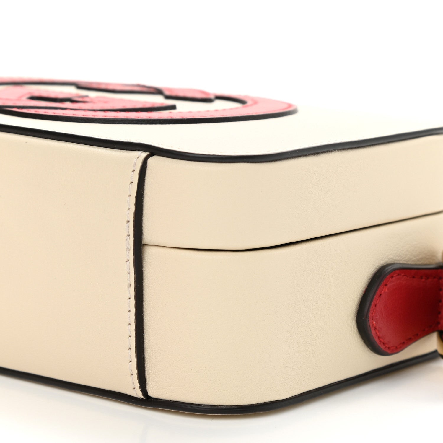 Gucci Vitello Eclipse Mini Interlocking G Shoulder Bag Mystic White Hibiscus Red 10 of 11