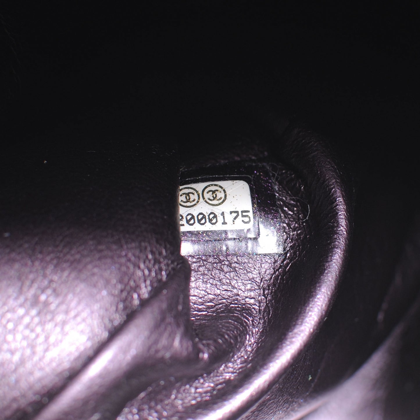 Aged Calfskin 2.55 Reissue 225 Flap Metallic Purple