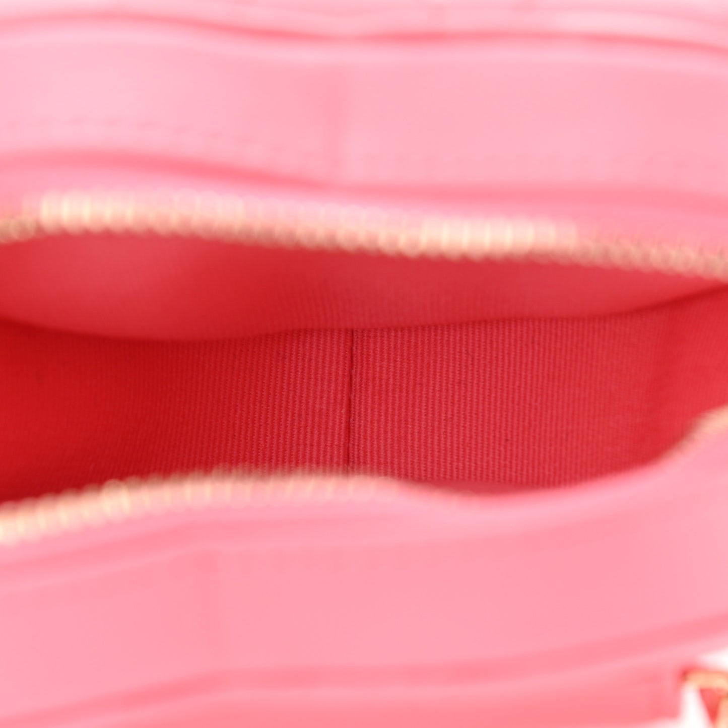 Lambskin Quilted CC In Love Heart Waist Belt Bag With Chain Pink