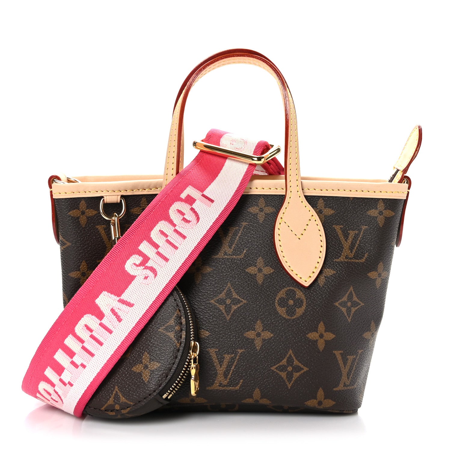 Louis Vuitton Monogram Neverfull BB Pink Peony 3 of 9