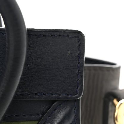 Celine Nubuck Smooth Calfskin Nano Tri-Color Luggage Green 10 of 10