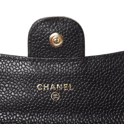 Chanel Caviar Quilted Flap Card Holder Black 6 of 9