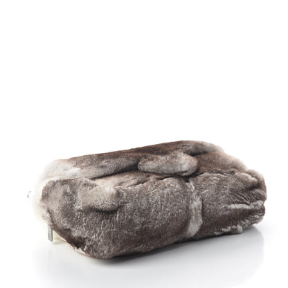 Chanel Rabbit Fur CC Medium Flap Bag Brown 3 of 9