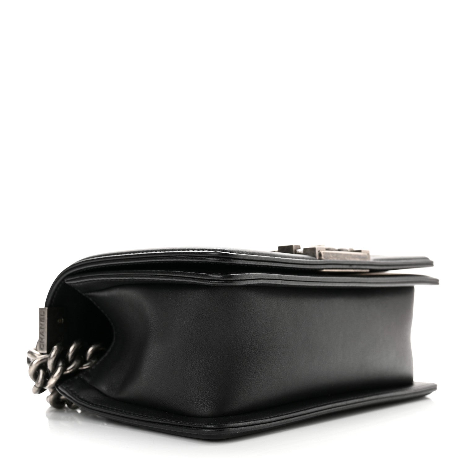 Chanel Calfskin Chevron Quilted Small Boy Flap Black 4 of 10