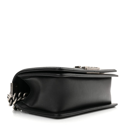 Chanel Calfskin Chevron Quilted Small Boy Flap Black 4 of 10