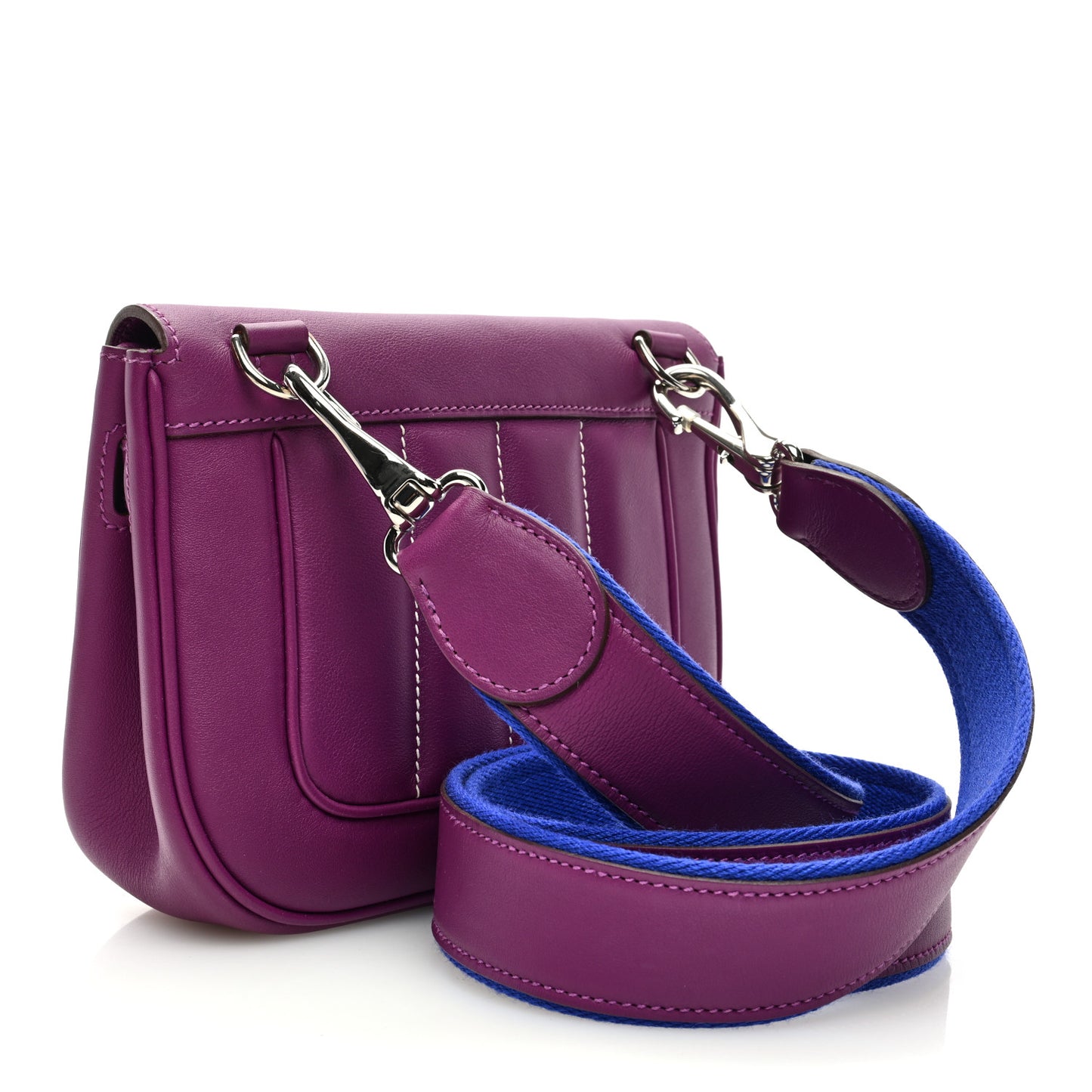 Veau Swift Mini Sac Berline Anemone Bleu Electrique