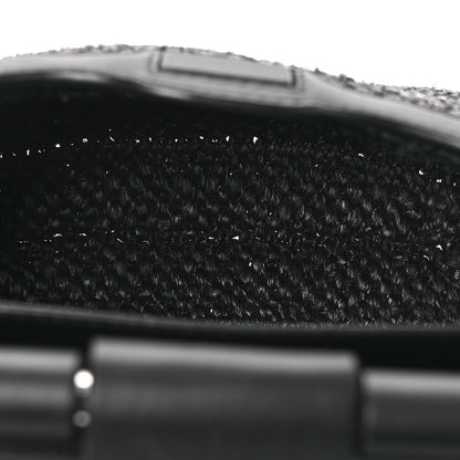 Loewe Raffia Calfskin Medium Pescador Bag Black 5 of 11
