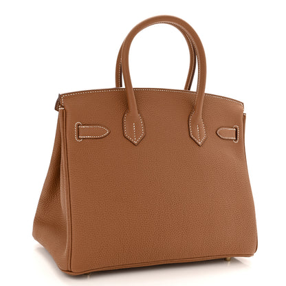 Hermes Togo Birkin 30 Gold 3 of 11