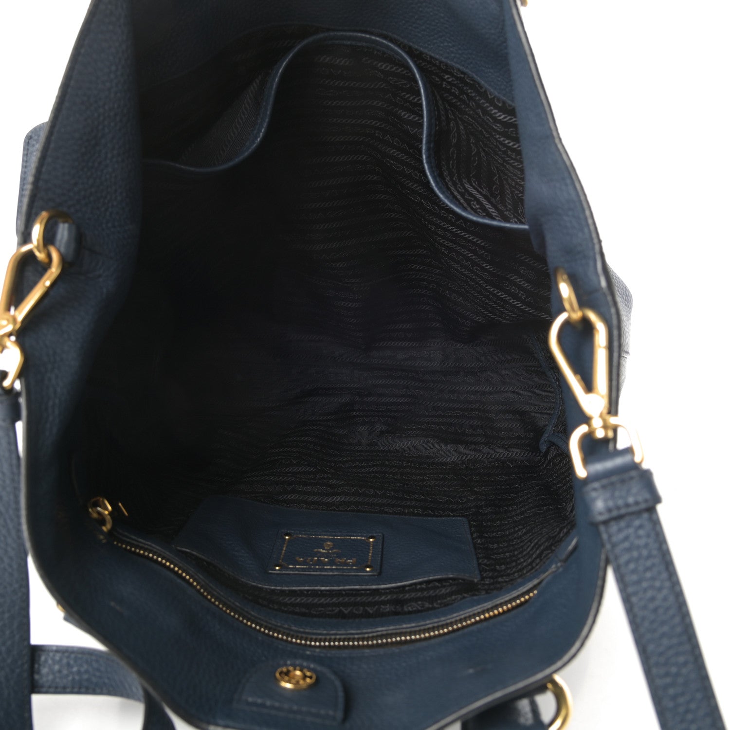 Prada Vitello Daino Shopping Tote Inchiostro 5 of 18