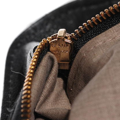 Marc Jacobs Lacquered Lambskin Quilted The Large Single Flap Dark Grey 10 of 11