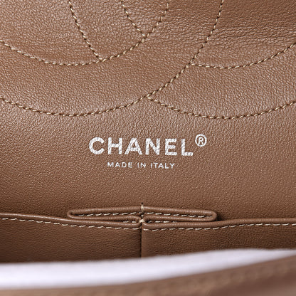 Chanel Metallic Aged Calfskin Quilted 2.55 Reissue 227 Flap Dark Gold 8 of 10