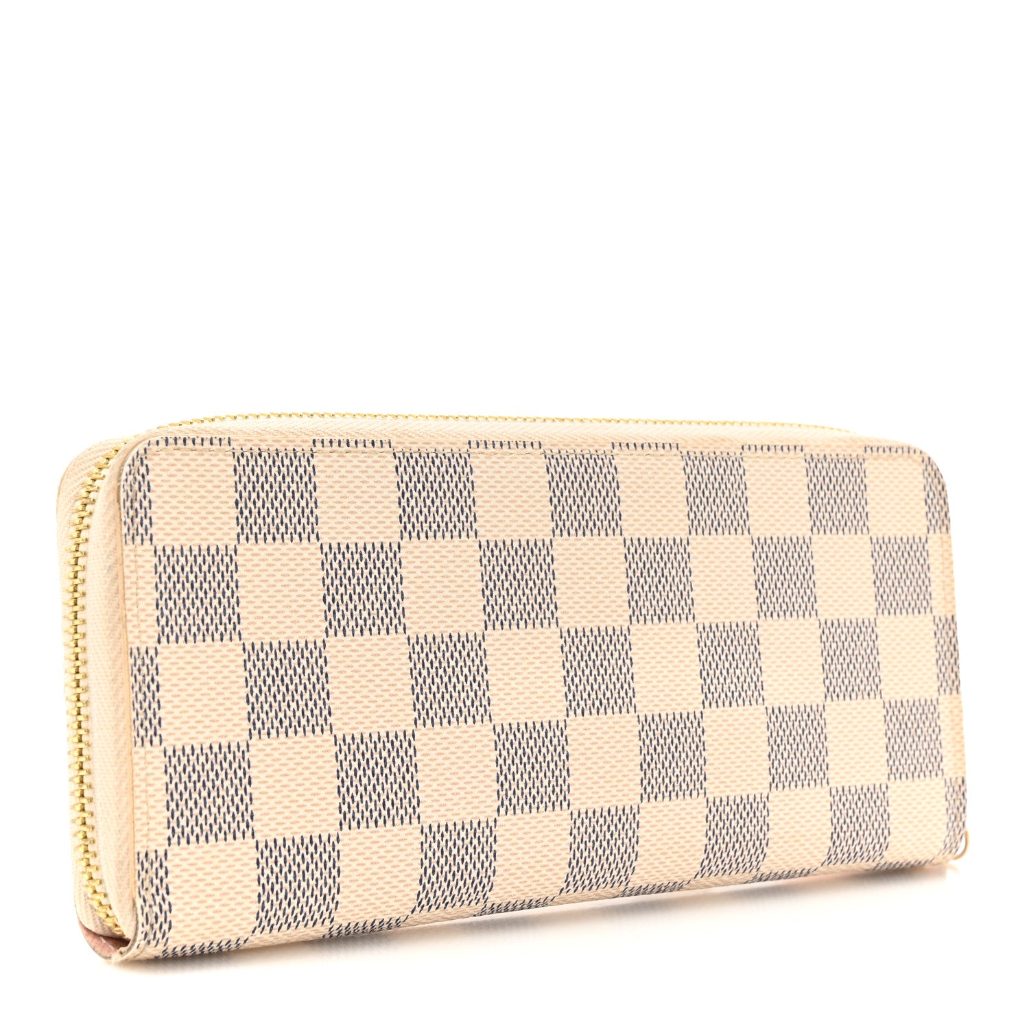 Louis Vuitton Damier Azur Clemence Wallet Rose Ballerine 3 of 9