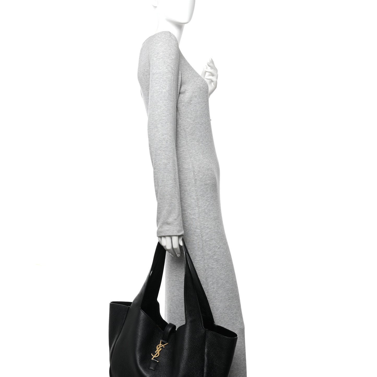Grained Deerskin Bea Tote Black