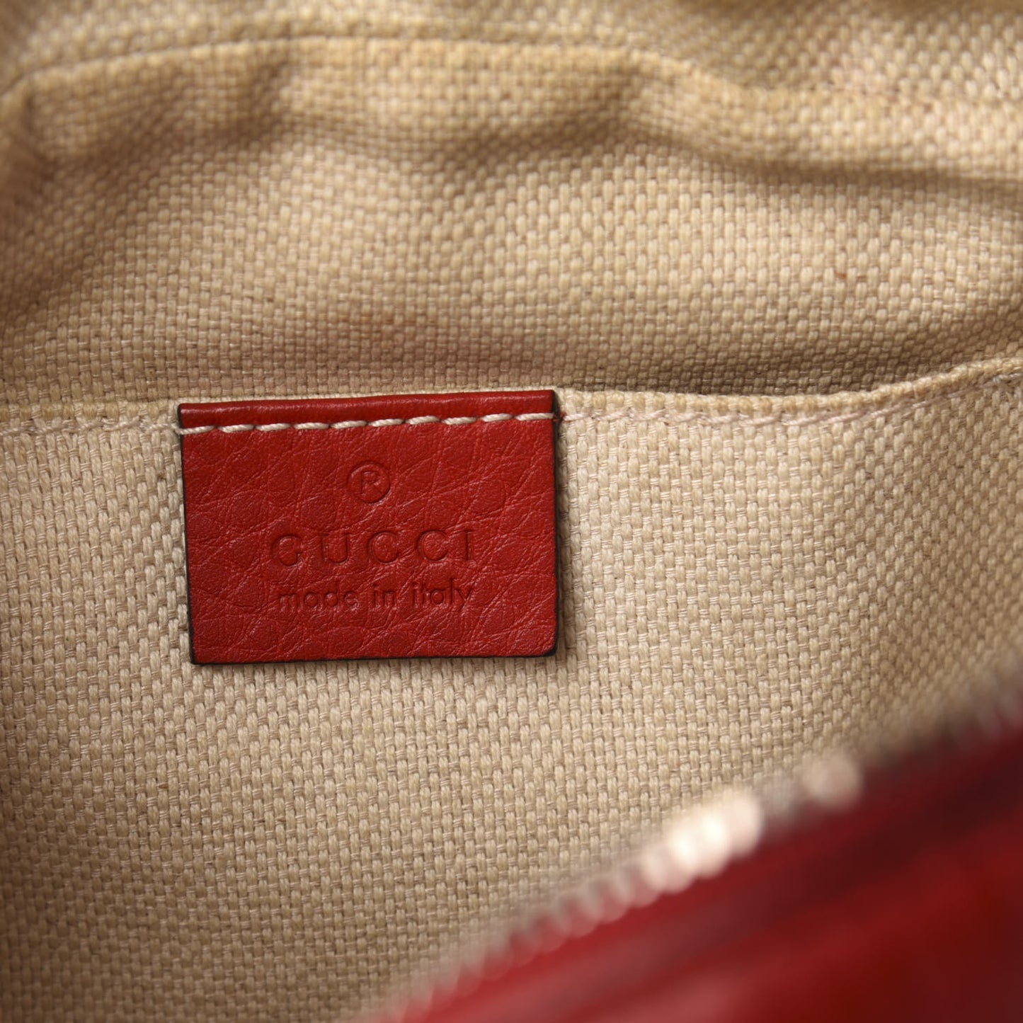 Pebbled Calfskin Small Soho Disco Bag Tabasco Red