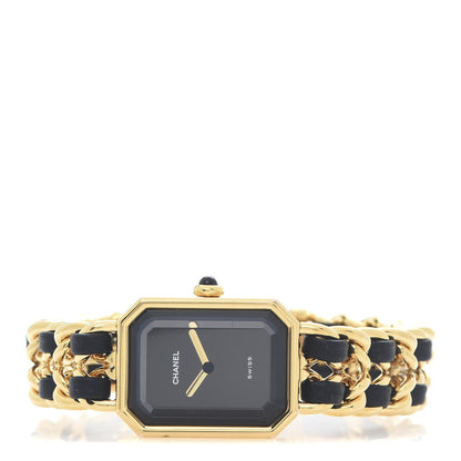 Chanel Stainless Steel Lambskin 20mm Chain Premiere Quartz Watch Gold M 3 of 5