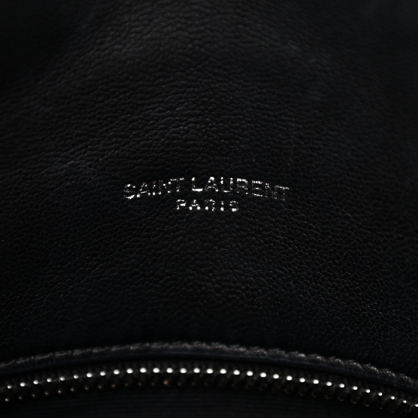 Lambskin Quilted Small Loulou Puffer Monogram Chain Satchel Black