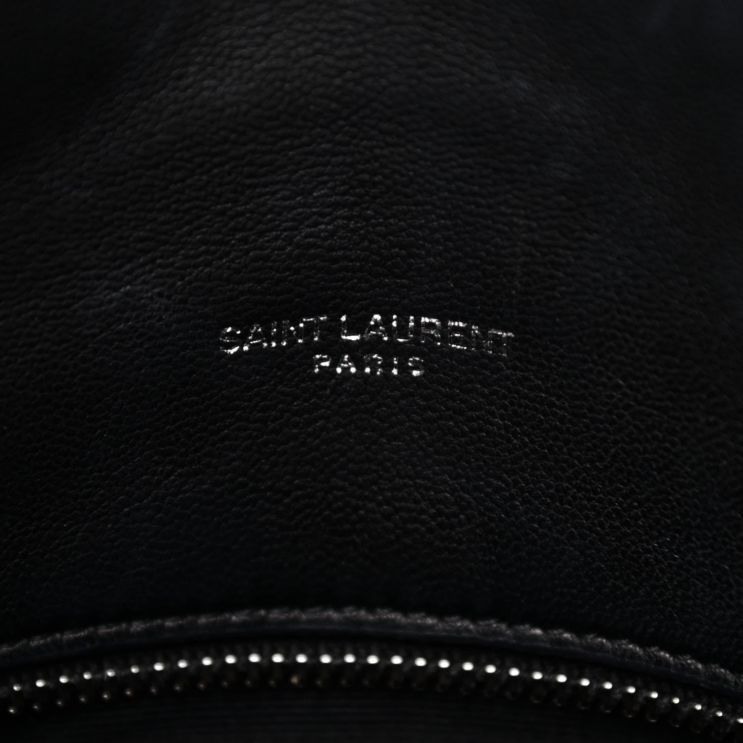Saint Laurent Lambskin Quilted Small Loulou Puffer Monogram Chain Satchel Black 6 of 14