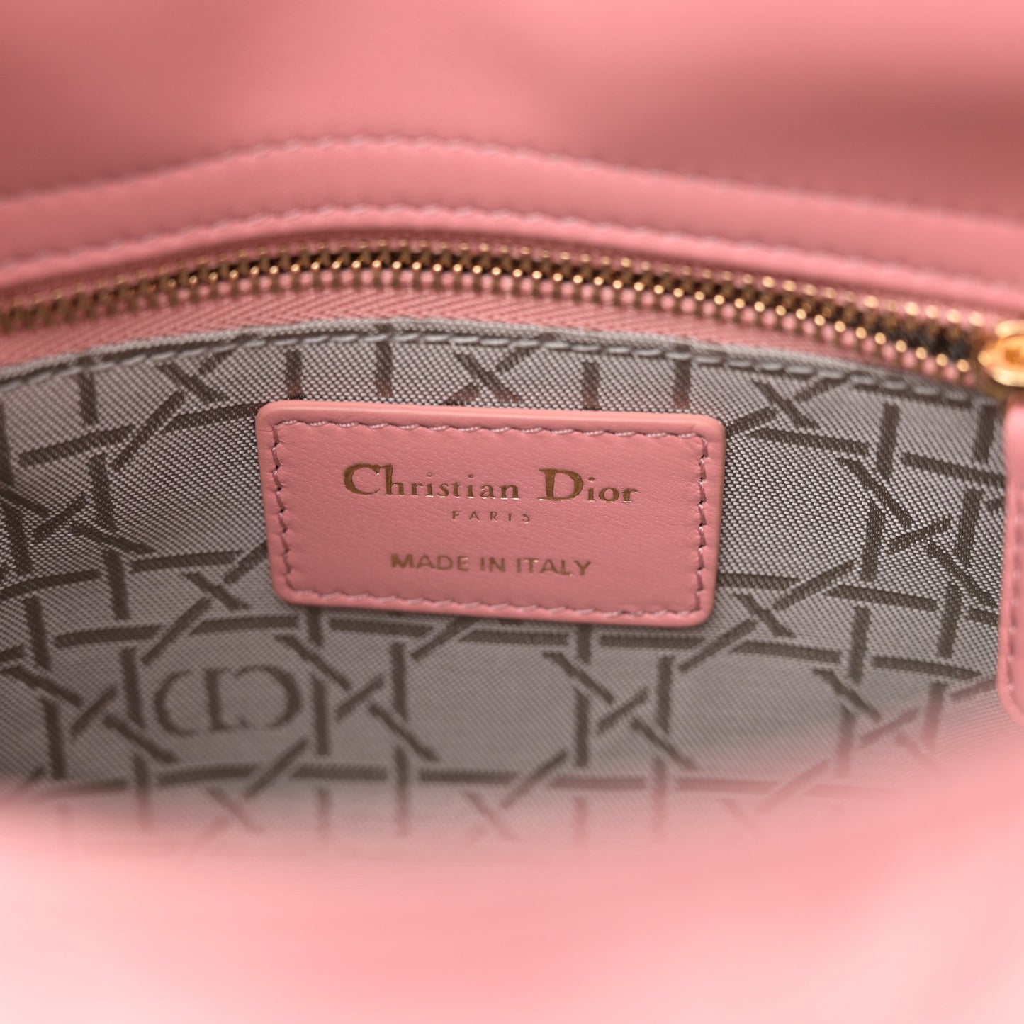 Lambskin Cannage Mini Lady Dior Light Pink