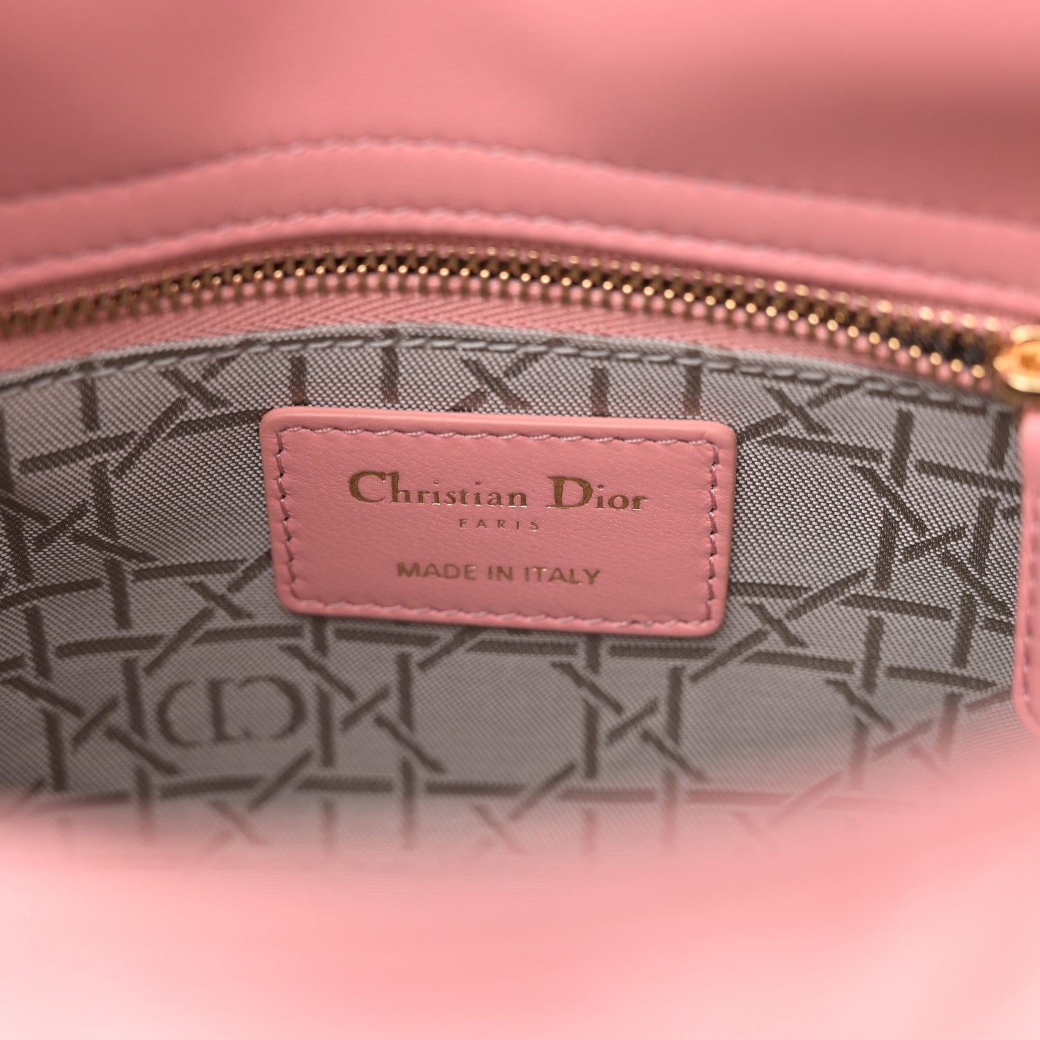Christian Dior Lambskin Cannage Mini Lady Dior Light Pink 6 of 13