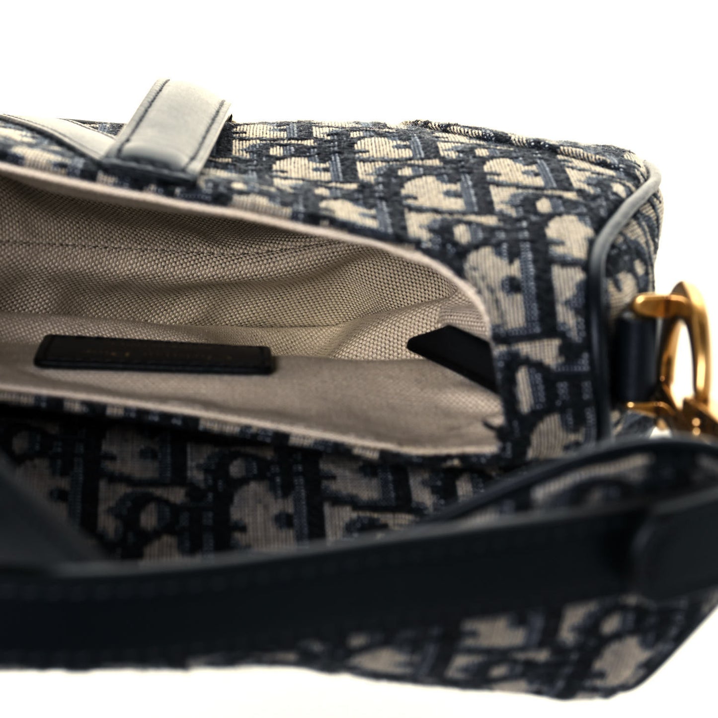 Oblique Mini Saddle Bag Blue