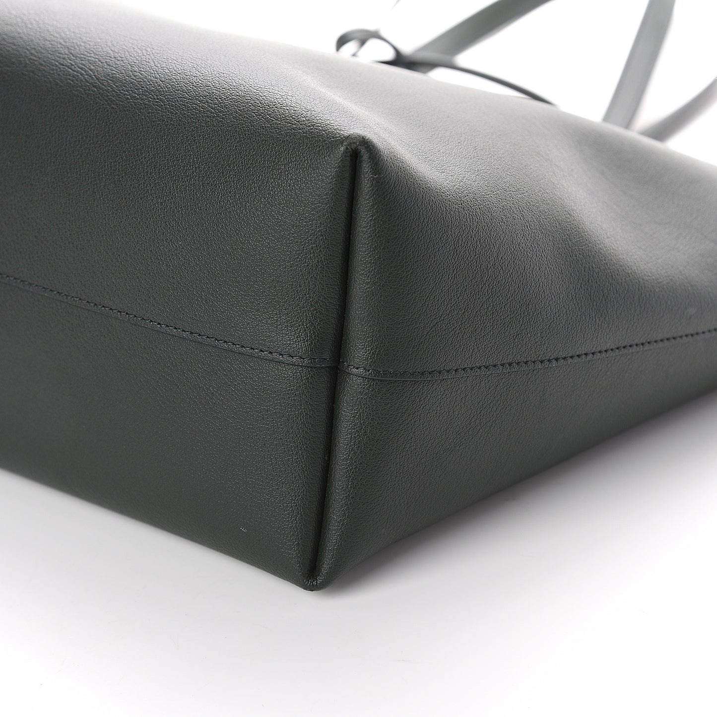 Calfskin Large Shopping Tote Dark Green