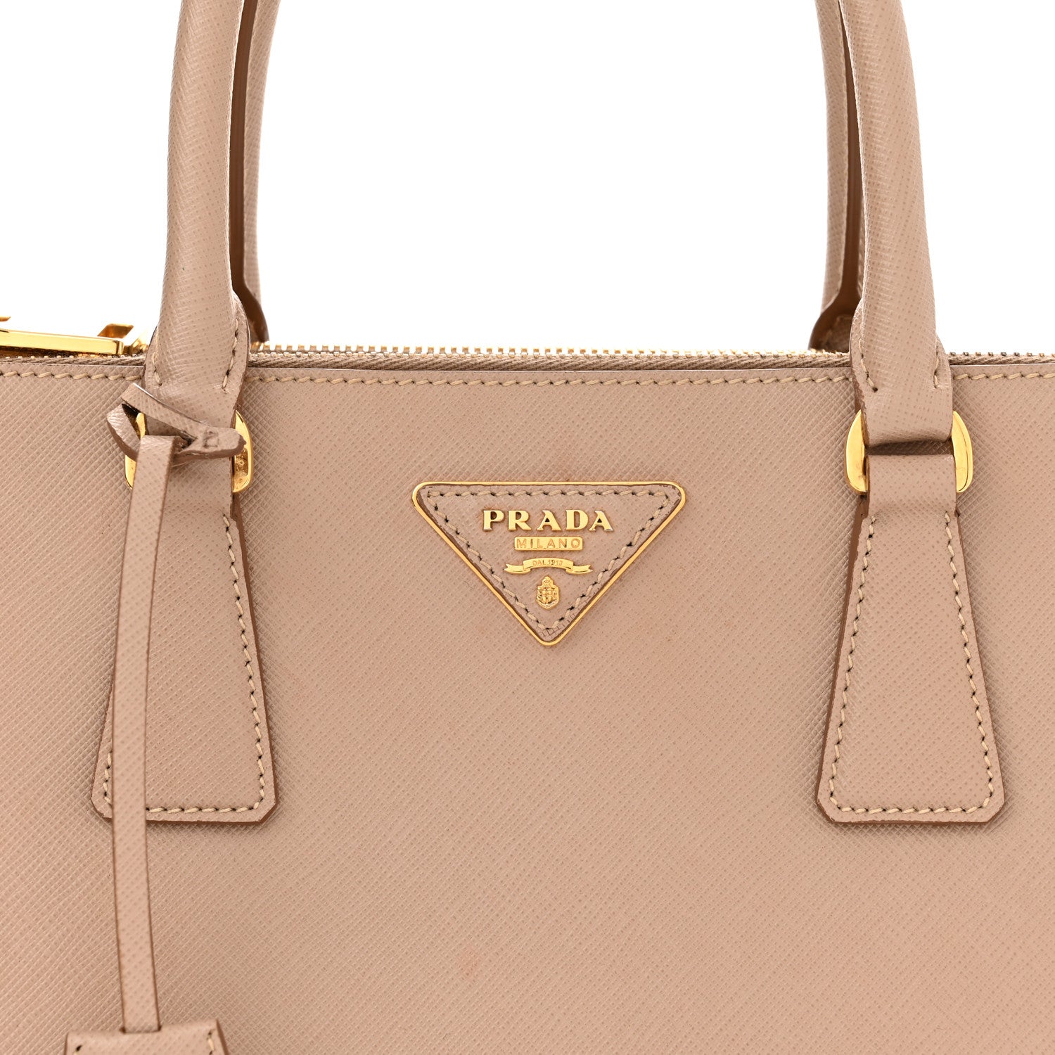 Prada Saffiano Small Galleria Double Zip Tote Cammeo 7 of 11