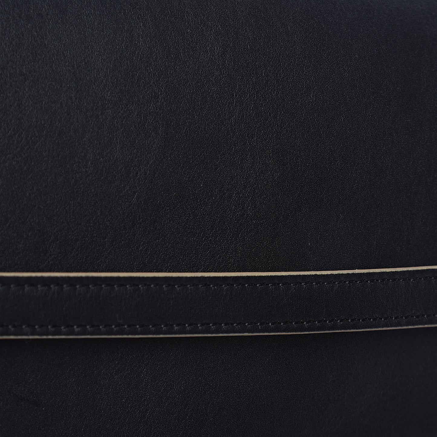 Smooth Calfskin Mini Bi-Color Belt Bag Beige