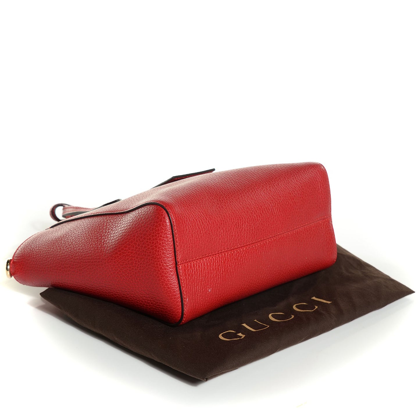 Dollar Calfskin MIni Swing Top Handle Bag Tabasco