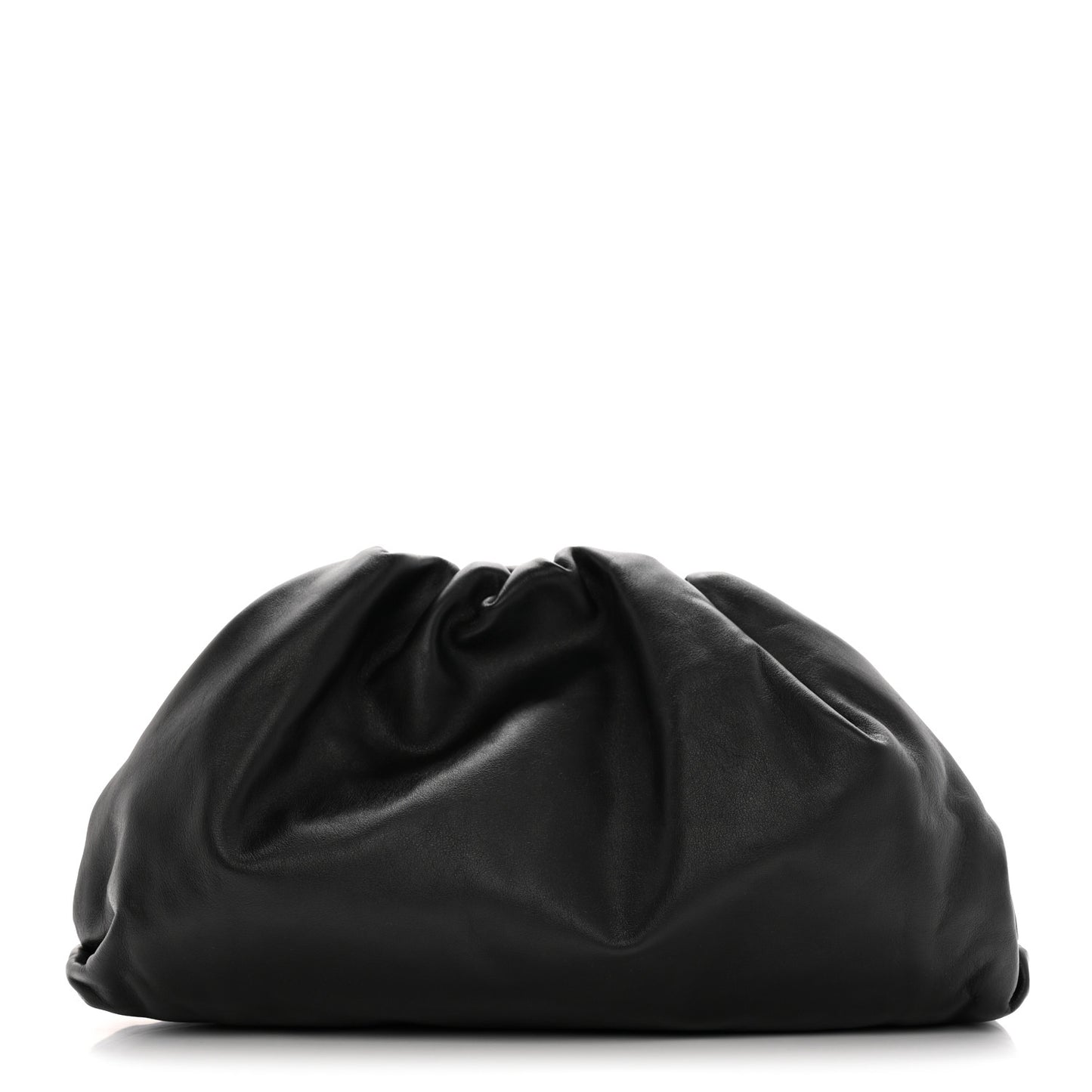Smooth Butter Calf The Pouch Oversized Clutch Black