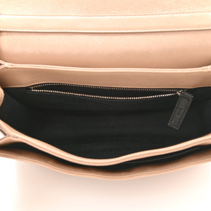 Saint Laurent Lambskin Quilted Small Becky Chain Bag Gold Sand 5 of 11