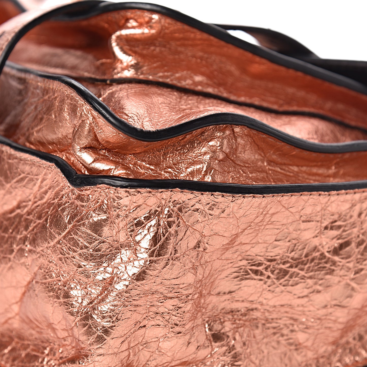 Metallic Lambskin Medium PS1 Satchel Copper