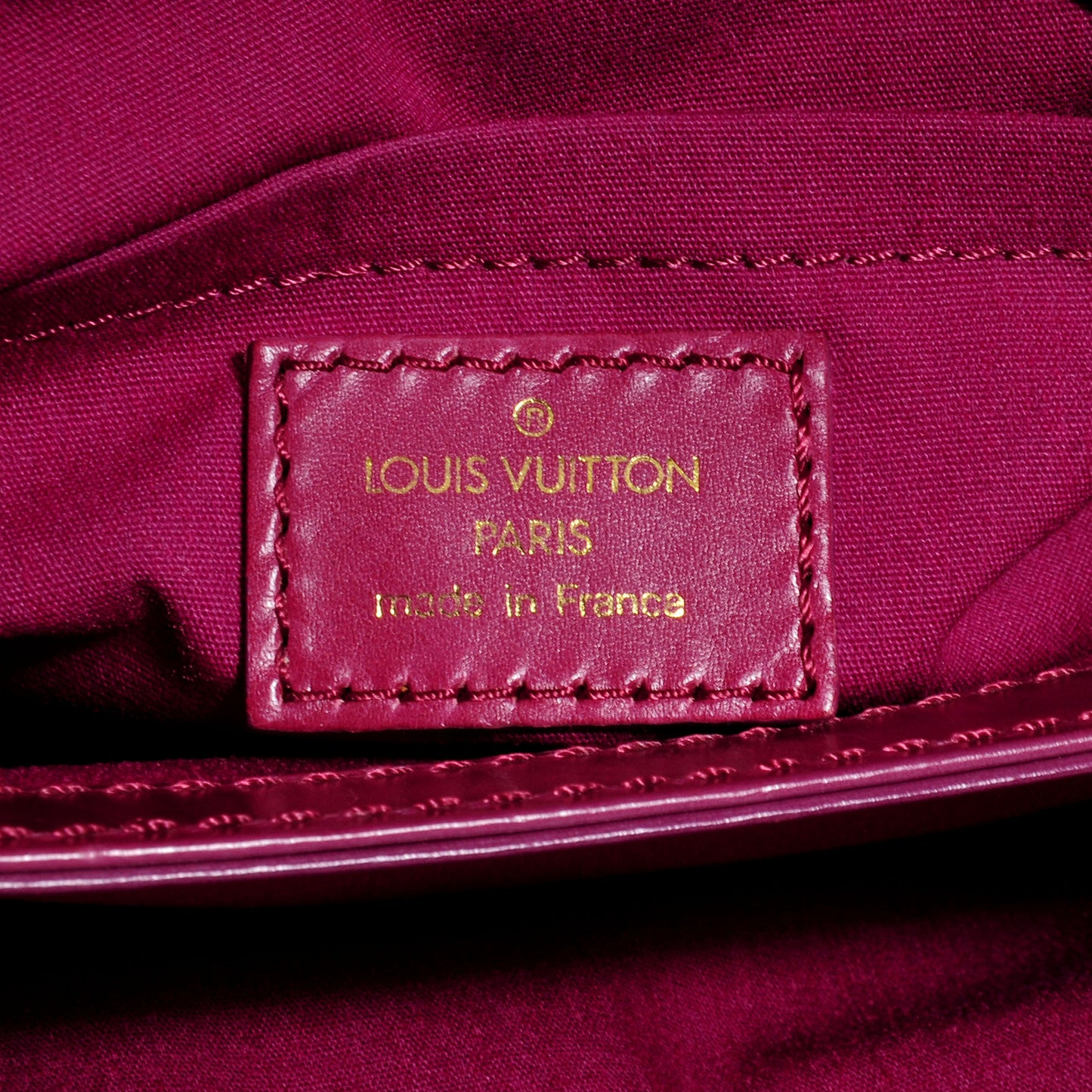 Monogram Denim Quilted Linda Fuchsia