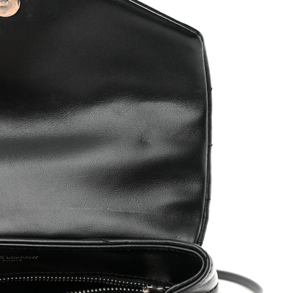 Saint Laurent Calfskin Y Quilted Monogram Toy Loulou Crossbody Bag Black 11 of 13