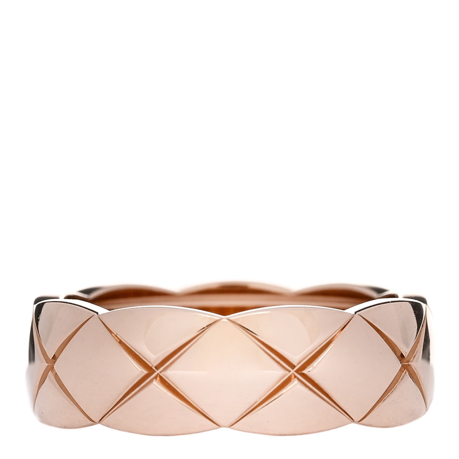 Chanel 18K Beige Gold Small Coco Crush Ring 55 7.25 1 of 6