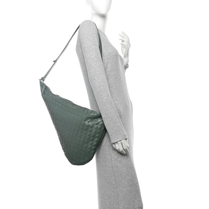 Bottega Veneta Calfskin Intrecciato Virgule New Sauge 2 of 11