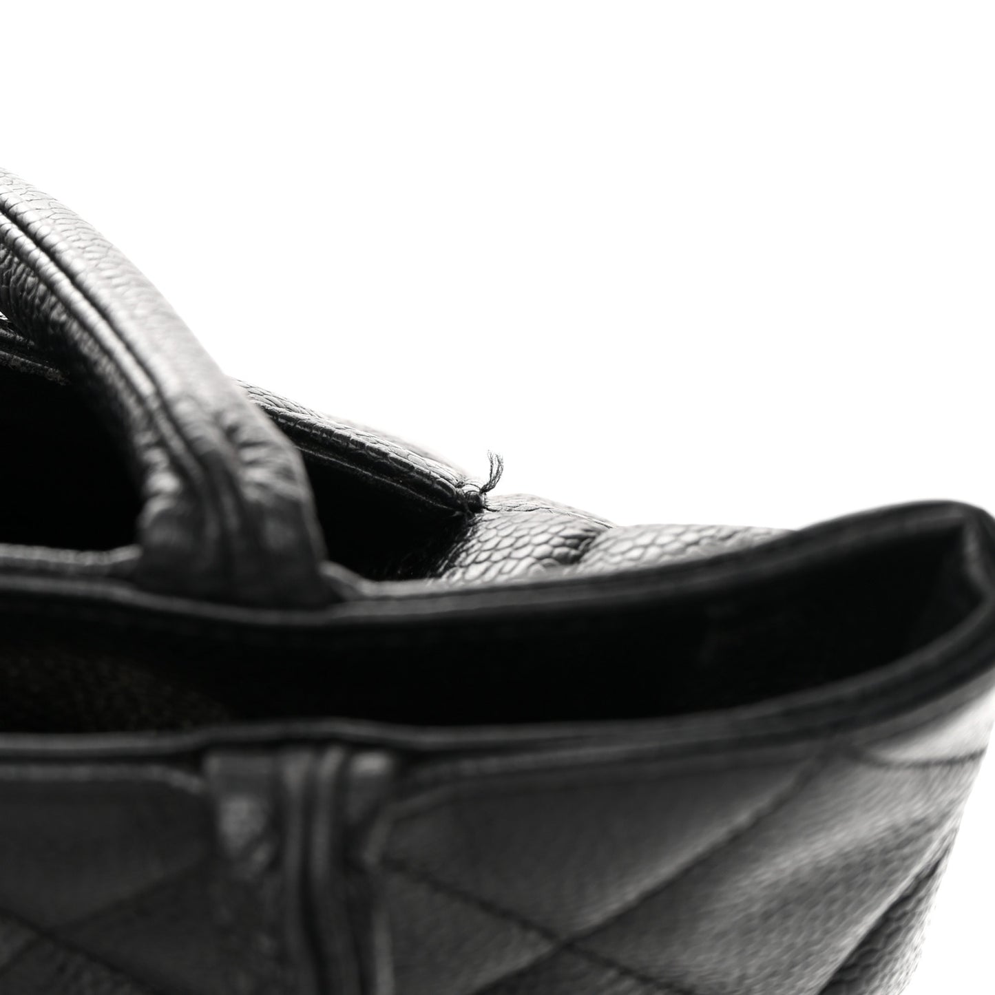 Caviar Quilted Medallion Tote Black