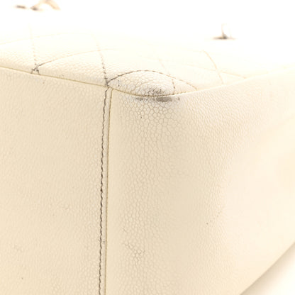 Chanel Caviar Quilted Grand Shopping Tote GST White 12 of 19
