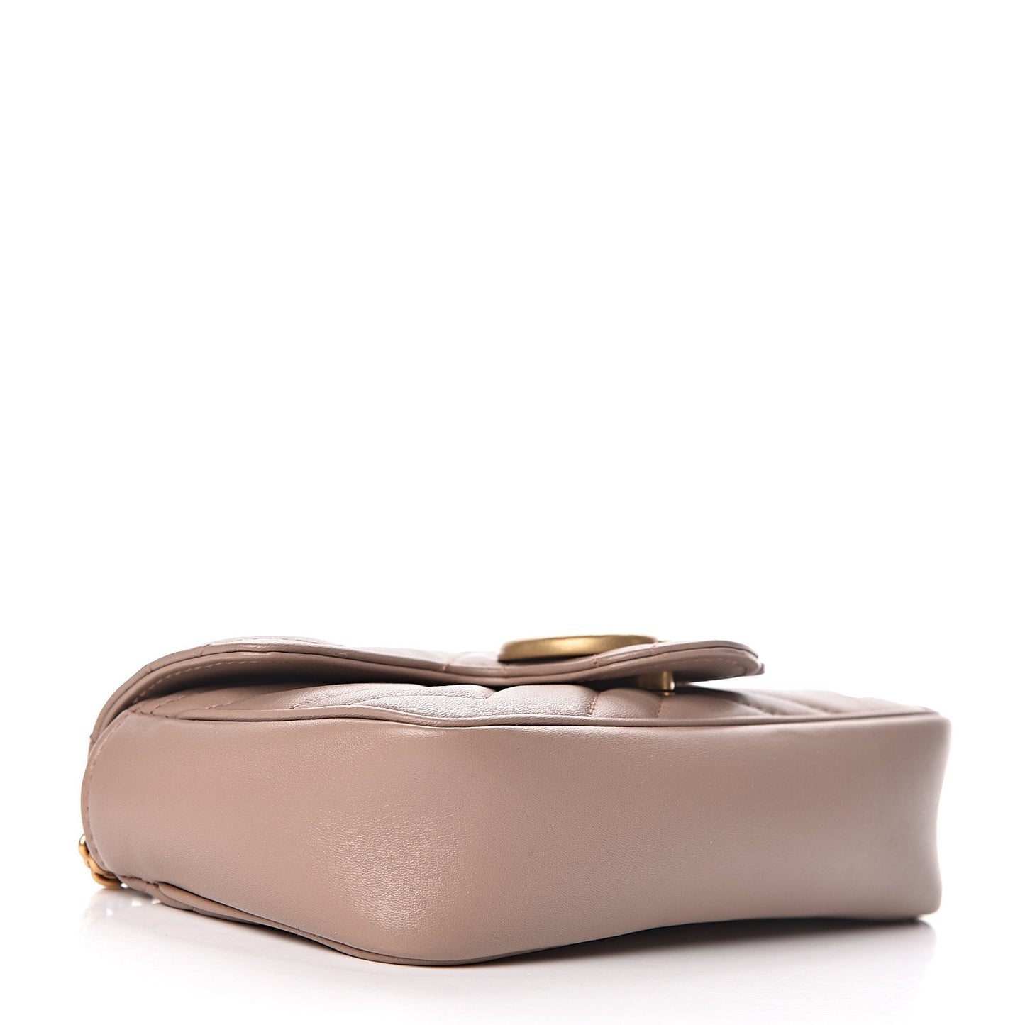Calfskin Matelasse Super Mini GG Marmont Shoulder Bag Porcelain Rose