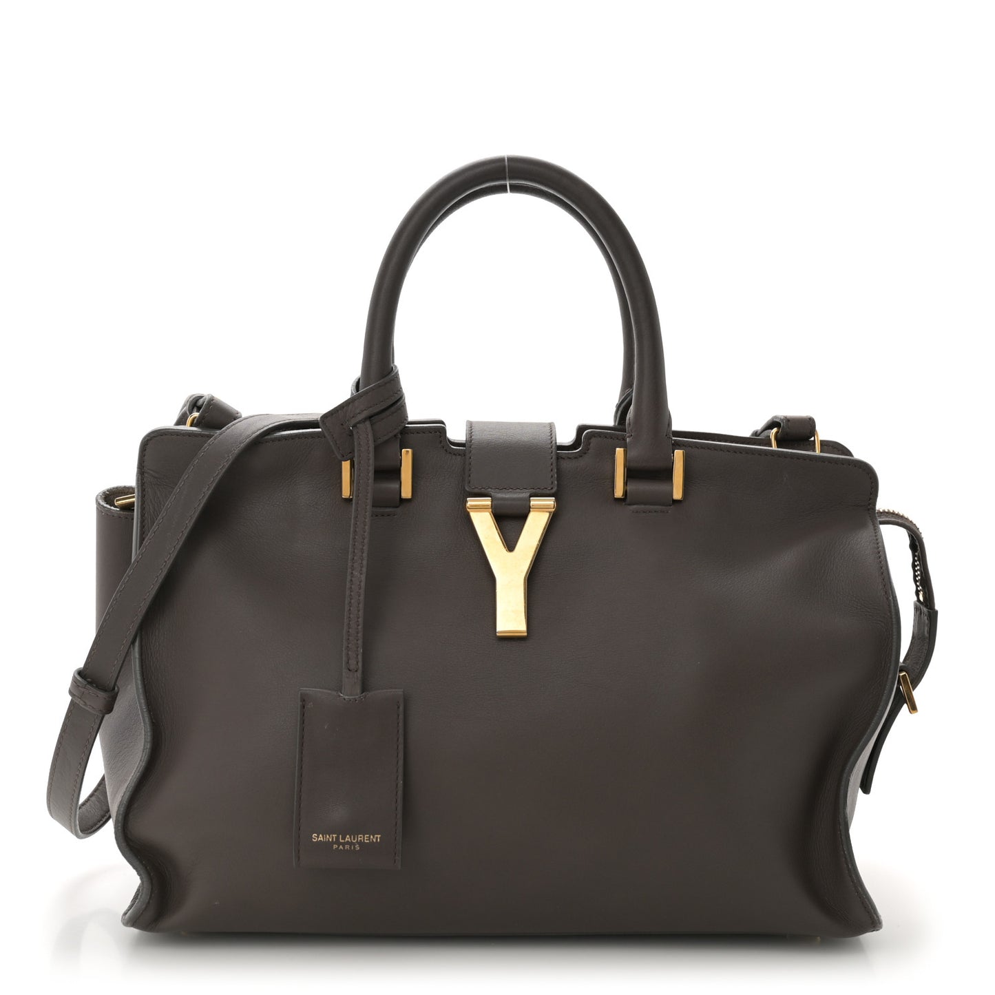 Calfskin Small Classic Y Cabas Gray