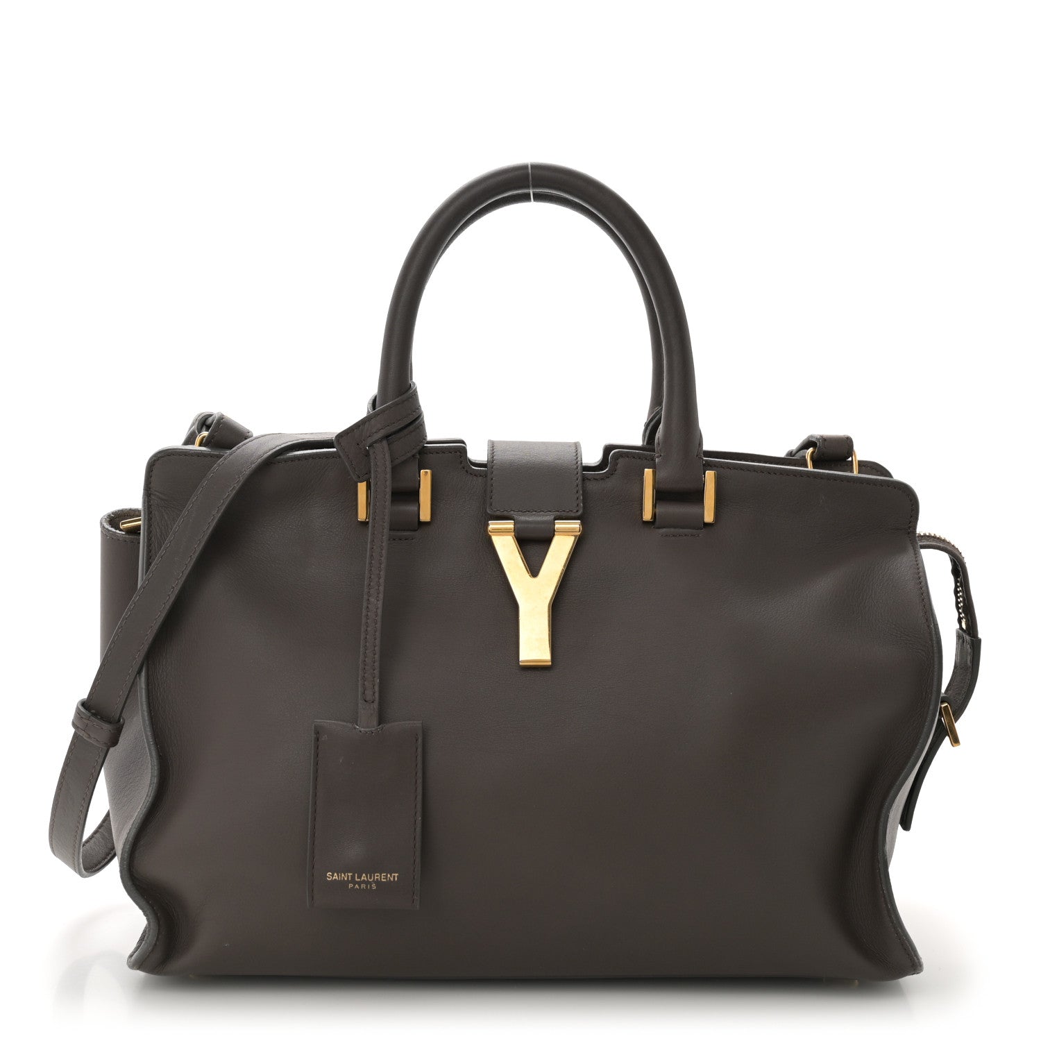 Saint Laurent Calfskin Small Classic Y Cabas Gray 1 of 12