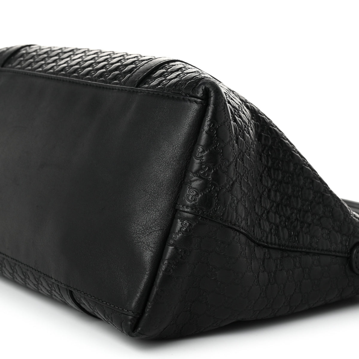 Soft Microguccissima Dome Satchel Black